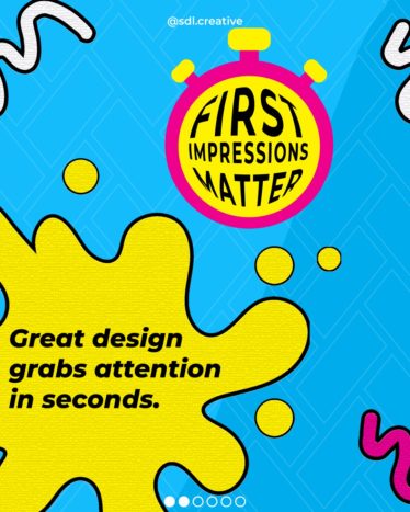 Great design grabs attention in seconds