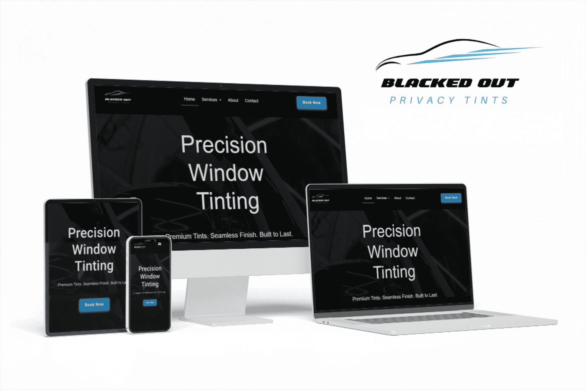 blackedoutprivacytints.com Web Mockup