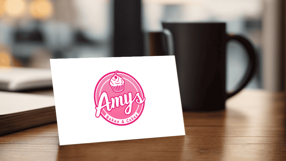 Luxury Business Card Color Debossed Logo Mockup